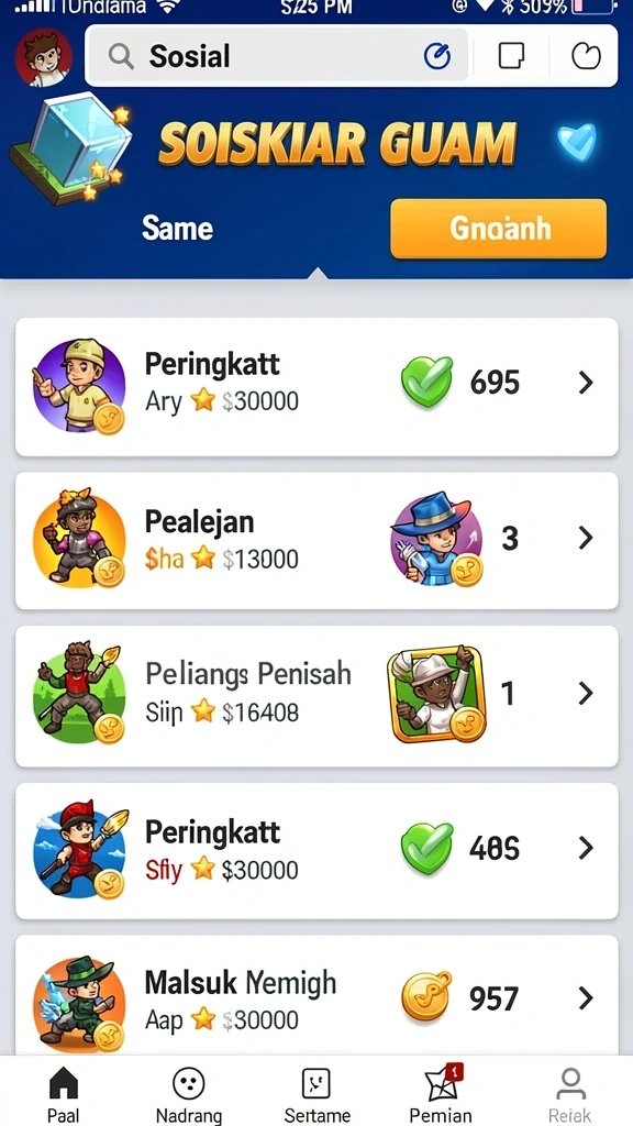 selayar88 - Tampilan antarmuka pengguna yang menarik dan intuitif.
